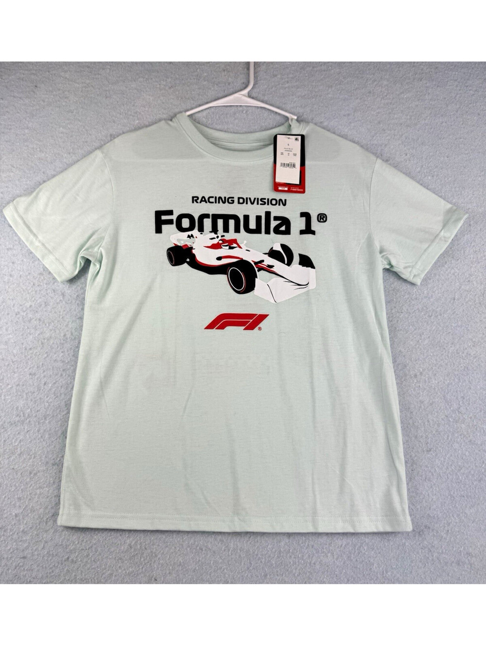 Hybrid Formula 1 Officially Licensed Racing Division T-Shirt Pale Blue Size L